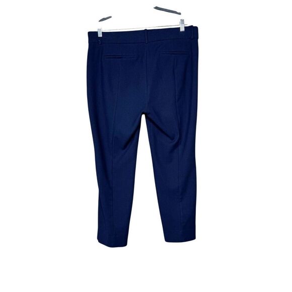 J. Crew navy blue Cameron high rise slim cropped pants size 14 - Picture 3 of 14
